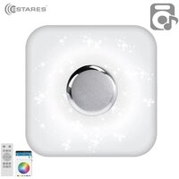 Светильник-тарелка Estares Music Rgb 80W S-APP-430-WHITE/CHROME-220-IP20