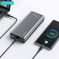 Внешний аккумулятор Usams CD165 PB59 30000mAh (темно-серый)