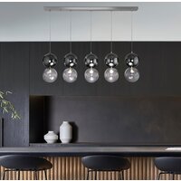 Подвесная люстра Евросвет Selisa 50091/5 (хром/дымчатый)