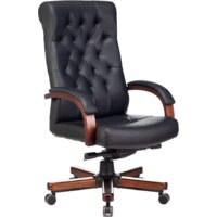 Офисное кресло Бюрократ T-9928WALNUT (черный)