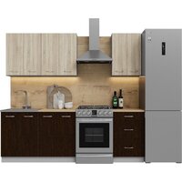 Готовая кухня Кортекс-мебель Корнелия Лира 1.7 (дуб сонома/венге/дуб бунратти)