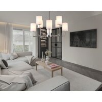 Подвесная люстра Ambrella light LH56213/8 SN/FR (никель/белый матовый)