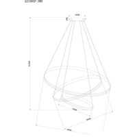 Подвесная люстра Arte Lamp Meridiana A2198SP-3WH