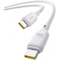 Кабель Baseus Silky Series Fast Charging Cable 100W USB Type-C - USB Type-C (1 м, белый)