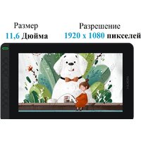 Графический монитор Huion Kamvas 12 (черный)