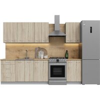 Готовая кухня Кортекс-мебель Корнелия Лира 2.1 (дуб сонома/дуб бунратти)