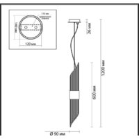 Подвесная люстра Odeon Light Flambi 4847/2