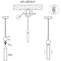 Подвесная люстра Aployt APL.339.16.01