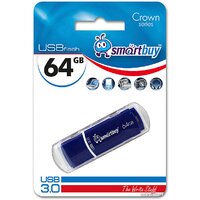 USB Flash SmartBuy Crown Blue 64GB (SB64GBCRW-Bl)