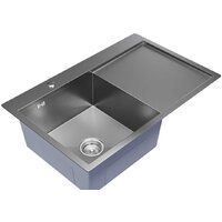 Кухонная мойка Mixline Pro 551877 левый (сатин, с сифоном)