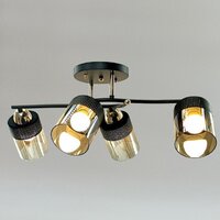 Люстра средней высоты Aitin Pro НПБ 02-4х60-101 9131/4 (золото/черный)