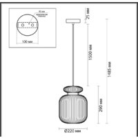 Подвесная люстра Odeon Light Jugi 5042/1B
