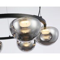 Подвесная люстра Ambrella light LH12003/6 BK/GD/SM (черный/золото/дымчатый)