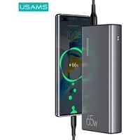Внешний аккумулятор Usams CD165 PB59 30000mAh (темно-серый)