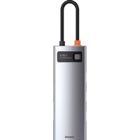 Док-станция Baseus Metal Gleam Series 8-in-1 Multifunctional Type-C HUB Docking Station CAHUB-CV0G