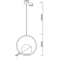 Подвесная люстра Arte Lamp Matisse A7742SP-1AB