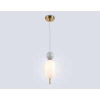 Подвесная люстра Ambrella light LH53101 BS/GR/FR (латунь/серый/белый матовый)