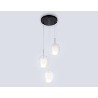 Подвесная люстра Ambrella light LH11151/3 BK/WH/CL (черный/белый/прозрачный)
