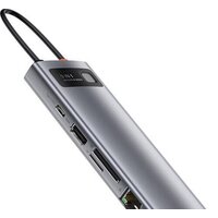 Док-станция Baseus Metal Gleam Series 9-in-1 Multifunctional Type-C CAHUB-CU0G