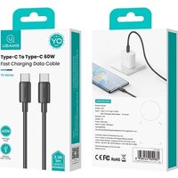 Кабель Usams US-SJ711 USB Type-C - USB Type-C (1 м, черный)