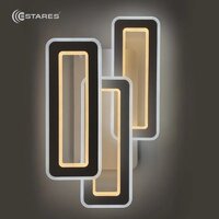 Припотолочная люстра Estares Triplex Double 110W 3L-APP-650x370X140-WHITE/WHITE-220-IP20