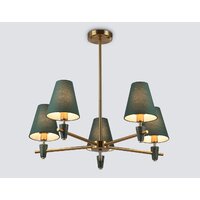 Подвесная люстра Ambrella light LH75051/5 BS/GN (латунь/зеленый)