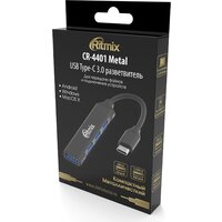 USB-хаб Ritmix CR-4401 Metal