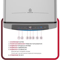 Накопительный электрический водонагреватель Ariston Velis Lux Abse Dry Wifi 100