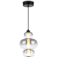 Подвесная люстра Ambrella light LH11057 BK/SM (черный/дымчатый)