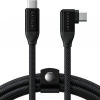 Кабель Satechi Right Angle Data and Charging Cable USB Type-C - USB Type-C AP-YCR100K (1 м, черный)