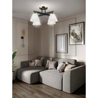Люстра средней высоты Aitin Pro НПБ 02-4x60-101 N6588/4 (черный/бронза)