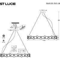 Подвесная люстра ST Luce SL6133.313.16