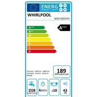 Встраиваемая посудомоечная машина Whirlpool WSIP 4O33 PFE