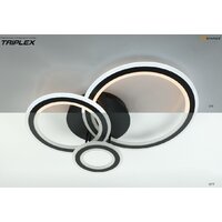 Припотолочная люстра Estares Triplex Round 108W 3R-APP-713x492x128-BLACK/WHITE-220-IP20