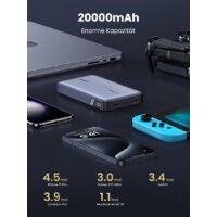Внешний аккумулятор Ugreen PB720 20000mAh (серый)