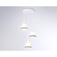 Подвесная люстра Ambrella light Traditional TR3167/3 WH/BK (белый/черный)