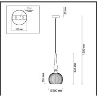 Подвесная люстра Odeon Light Runga 4767/1