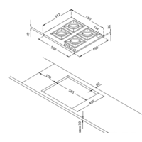 Варочная панель Korting HG 661 CTGN