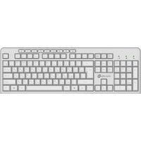 Клавиатура Оклик K225W (белый)