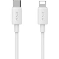 Кабель Usams SJ712 USB Type-C - Lightning (1 м, белый)
