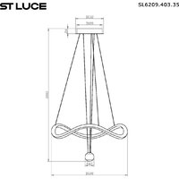 Припотолочная люстра ST Luce SL6209.403.35