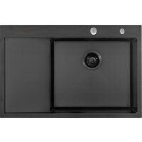 Кухонная мойка ARFEKA ECO AR 780*500 R BLACK PVD NANO