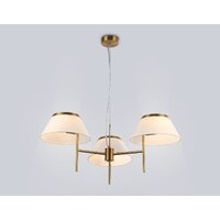 Подвесная люстра Ambrella LH72471/3 BS/WH (латунь/белый)