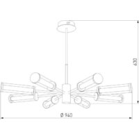 Подвесная люстра Евросвет 50386 LED (латунь)