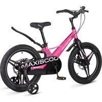 Детский велосипед Maxiscoo Space Deluxe 18 2026 MSC-S1853D (розовый глянцевый)