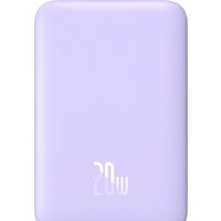 Внешний аккумулятор Baseus Magnetic Mini Air Wireless Fast Charge Power Bank 20W 6000mAh (сиреневый, китайская версия)