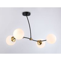 Люстра средней высоты Ambrella light Traditional TR2544/4 BK/SB