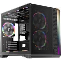 Корпус 1stPlayer VT6 (с тремя вентиляторами F7, черный)