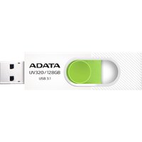USB Flash ADATA UV320 128GB (белый/зеленый)