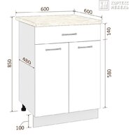 Шкаф напольный Кортекс-мебель Корнелия Лира НШ60р1ш (салатовый/марсель)